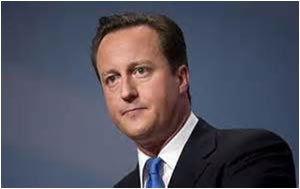 British Prime Minister, David Cameron...a radical u-turn from Davidic bombings to Davidic diplomacy?