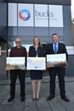 Picture shows (L-R) Professor Chris Kemp, Crowd Safety Expert, Teresa Moore, Head of Department - Music and Events Management at Bucks New University and Andy Hollinson, Crowd Management Practitioner.