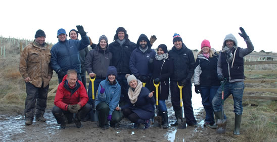 Tree planting event that took place at Catterick Training Area (CTA)