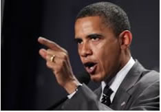 "Sad Assad...we are coming after you,” President Obama seems to be saying. 