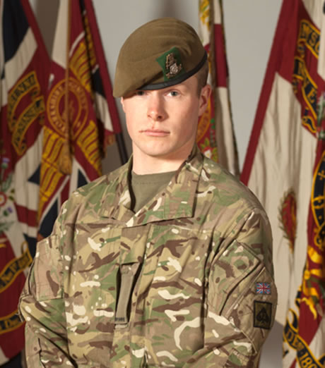 Private Gregg Stone...”A legend” Photo: MoD