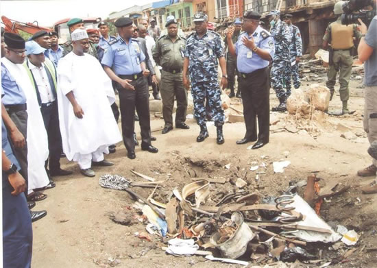 The IGP of the most populous black nation on the Planet earth seen above in the company of his colleagues certainly would not brook nonsense from the wild donkeys of the desert anymore! Photo: The Nigeria Police Press Bureau.